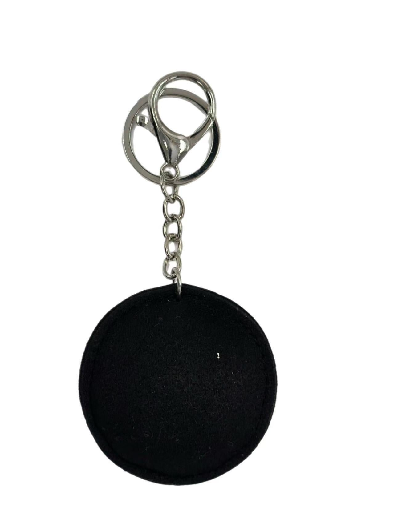 Sparkling Tree of Life Rhinestone Keychain – Black & Silver